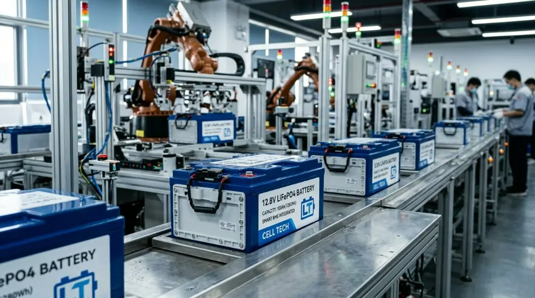 Ducens 12.8V LiFePO4 Pugna Factory in Sina: Progressus Smart Municipal Lighting & MMXXVI EU Pugna Congue Obsequium